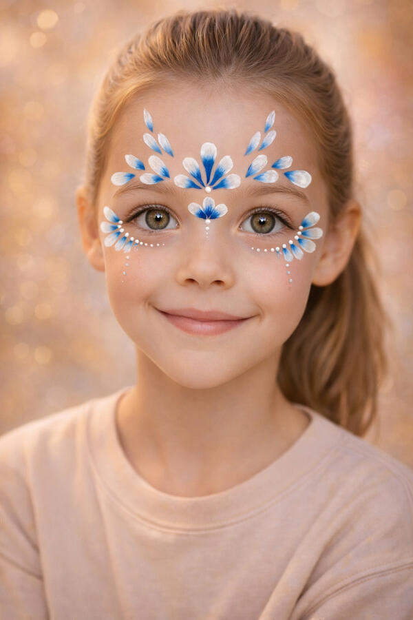 Flower pixie facepaint