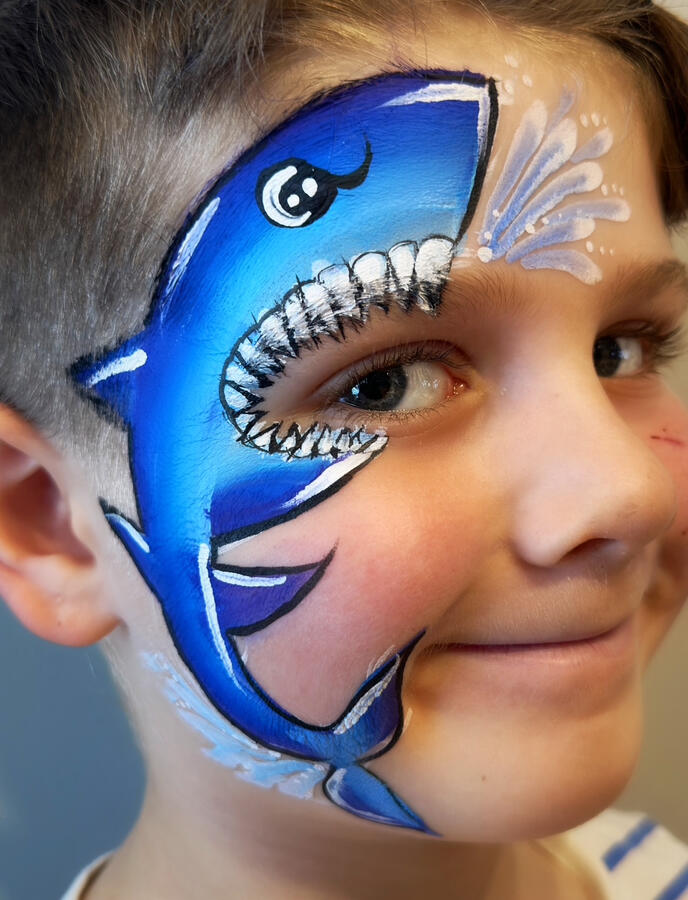 Shark Facepaint Design
