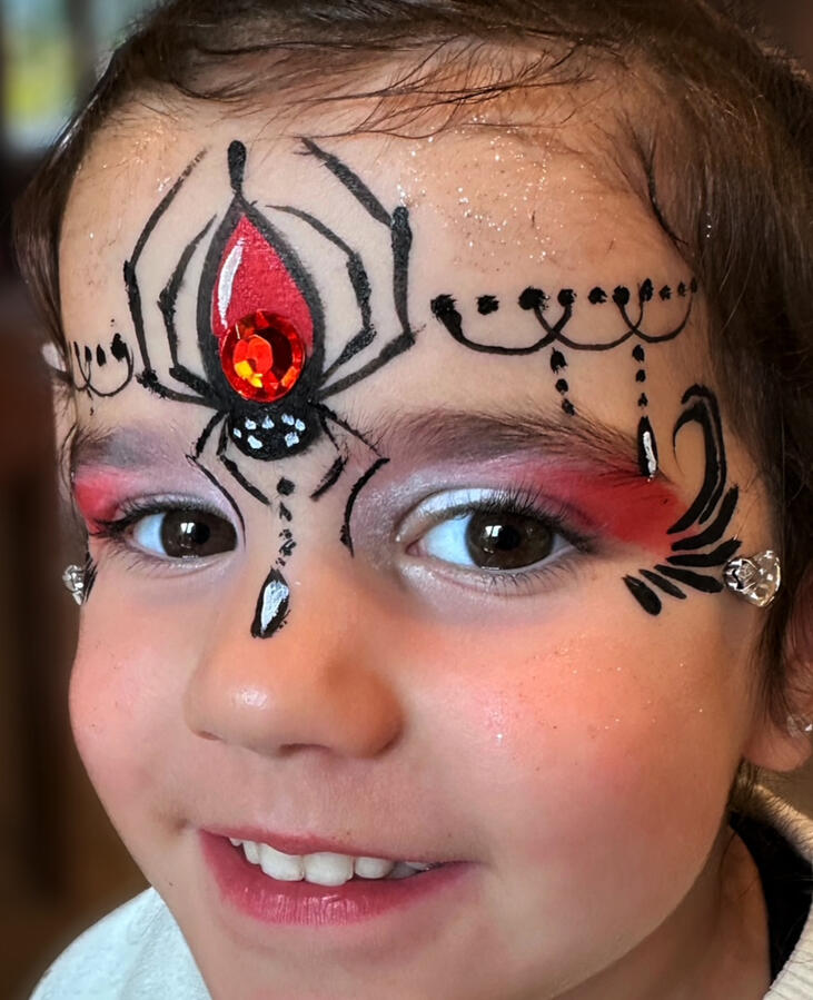 Spider Facepaint design