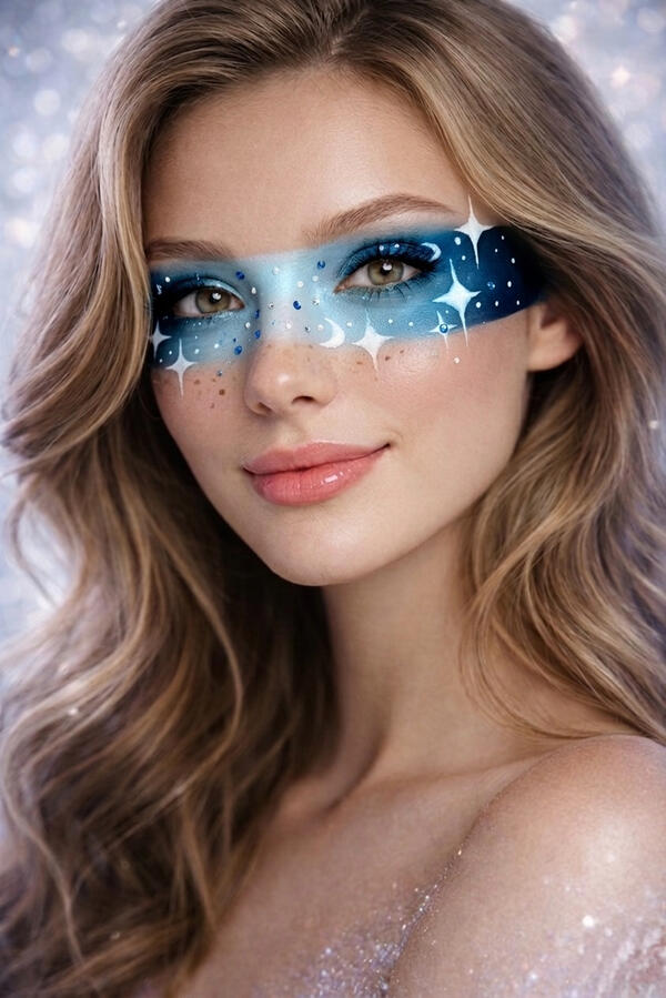 Night sky facepaint