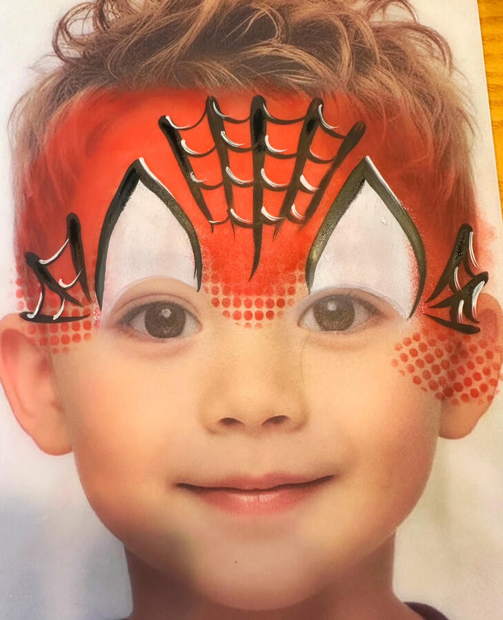 Spiderman Facepaint design