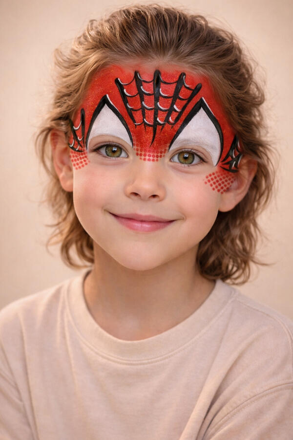 Spidey face painting