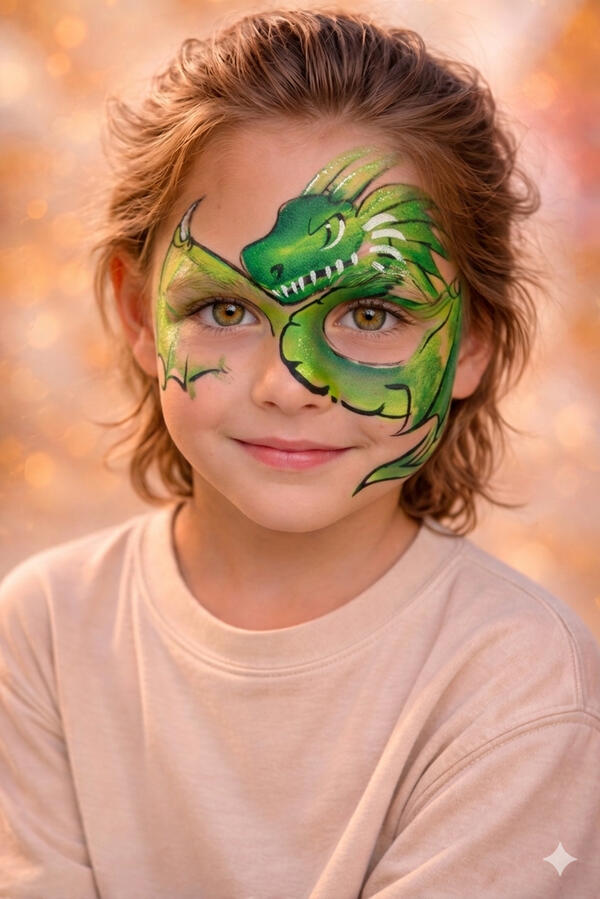 Dragon face painting