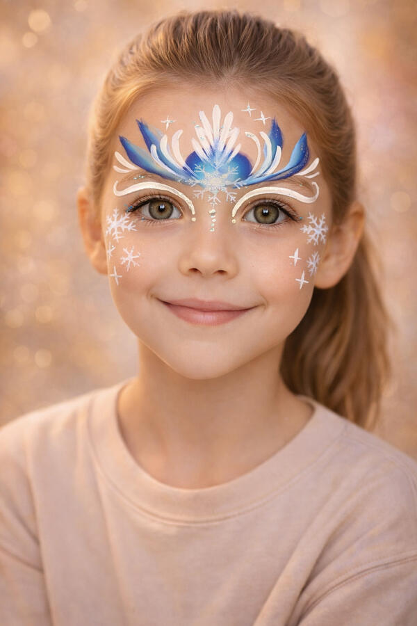 Elsa Ice Fairy face painting