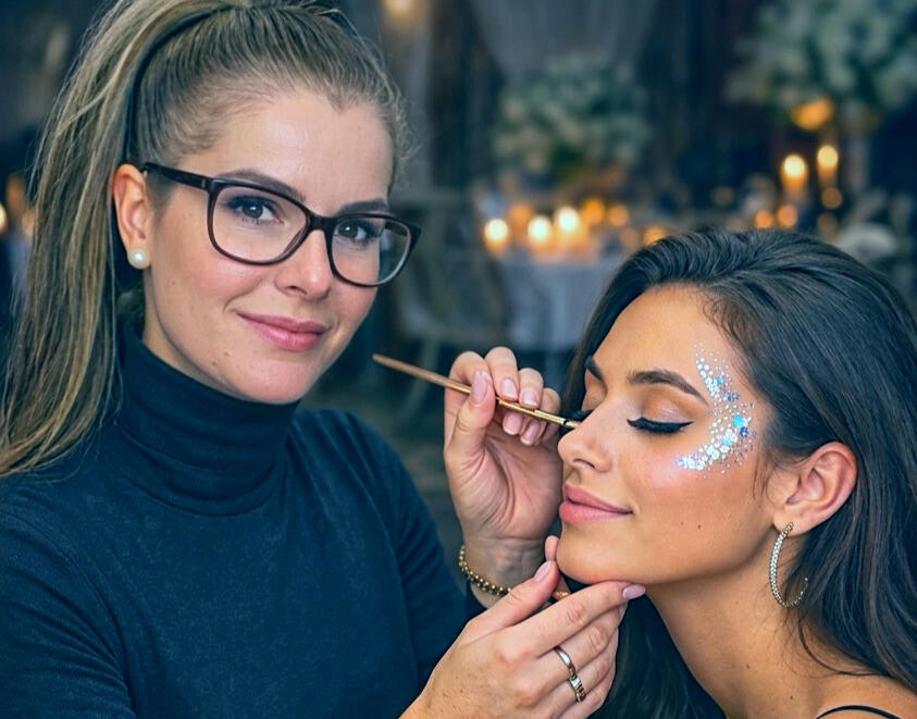 Social event glitter bar in progress